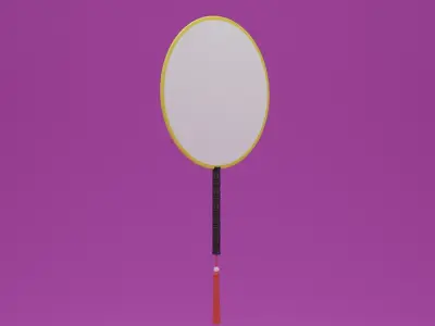 Chinese Traditional Palace Round Hand Fan 3D model