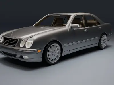 Mercedes-Benz E 320 Low-poly 3D model