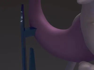 Pokemon Mewtwo Strikes Back 3D print model
