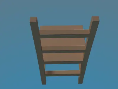 3d Chair wooden Free 3D model