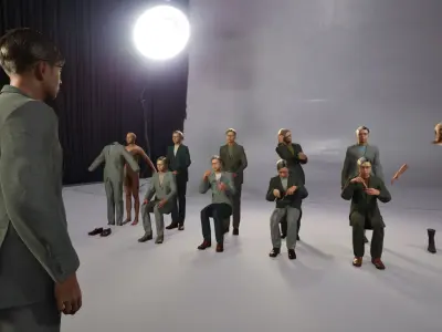 Modular Character - Asian Smart Casual Man - ME2 Low-poly 3D model