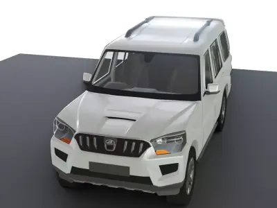 Mahindra Scorpio  Low-poly 3D model