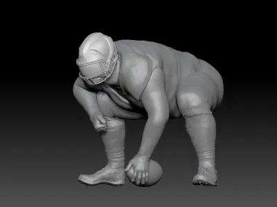 NFL PLAYER LINE OFFENCE CENTER 3D print model