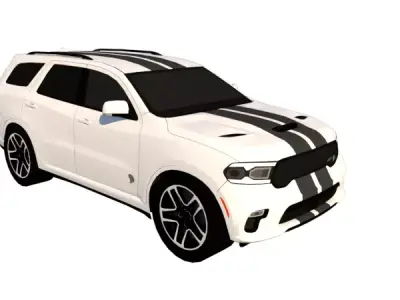 DODGE DURANGO V8 6 2 AWD SRT HELLCAT  2022 Low-poly 3D model