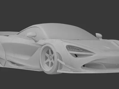 MCLAREN 720S LIBERTY WALK Low-poly 3D model