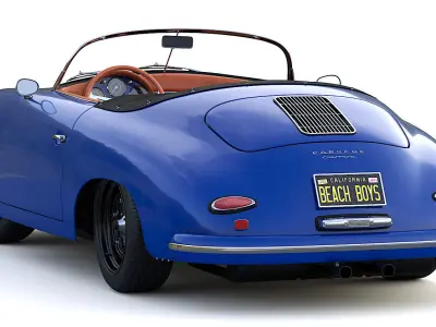 Porsche 356 A Speedster 1956 3D model