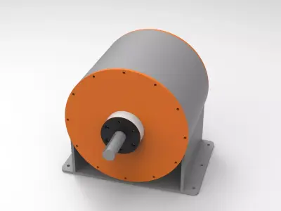 Brushless DC Motor 10kw design 3D model