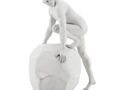 Kailoni Statue white gold 3D model