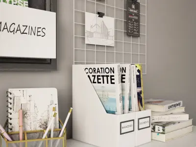 Workplace I Pottery Barn 04 3D model