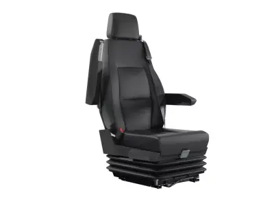 Truck seat Low-poly 3D model