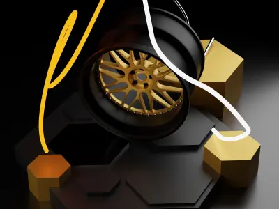 hre-540c-3pc wheel 3D model