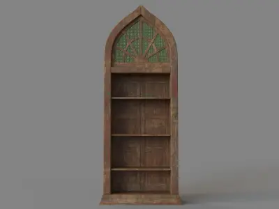 Antique Arched Cabinet 3D model