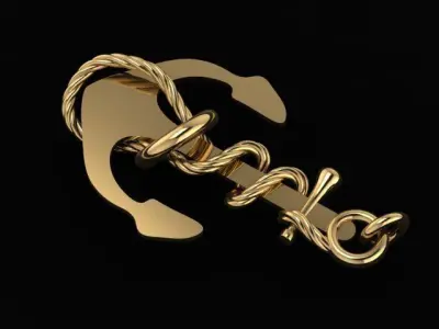 anchor bracelet Free 3D print model