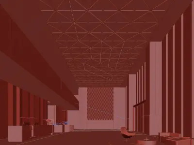 hotel lobby 3D model