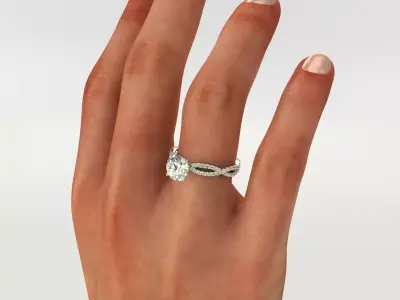 Ring 5544 - Engagement 3D print model