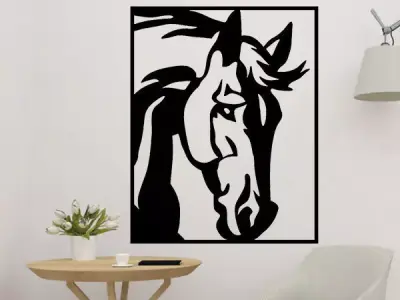 Horse Decortation Wall 3D print model