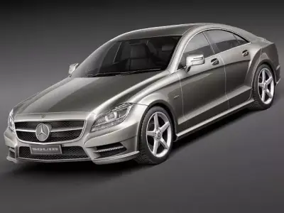 Mercedes CLS-63 AMG 2012 3D model