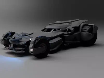 BATMOBILE2016 realistic 3D model STL model batmobile 3D print model