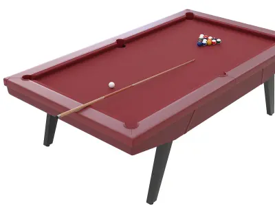Louis Vuitton LV Pool Billiard Leather GM Table Low-poly 3D model