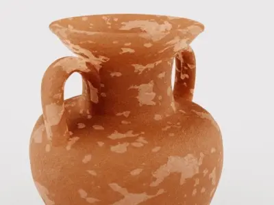 Ceramic old pitcher 3D model