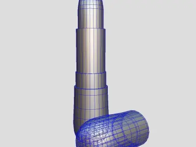 Lipstick 5 Low-poly 3D model