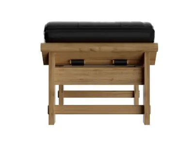 Straddle Ottoman 3D model