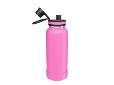Pink Water Bottle 02 3D model