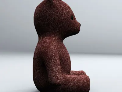 Teddy Bear Low Poly 3D model