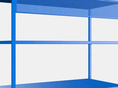 PLATSA Open shelving unit 5 Low-poly 3D model