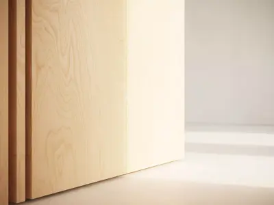 Birch Plywood veneer texture 3D model