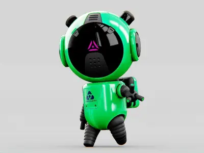 TOON BOT ECHO Rigged for Unreal Engine - Unity - MIXAMO 3D model