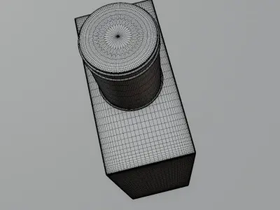 Perfume bottle turquoise 3D model Advertising 3D model