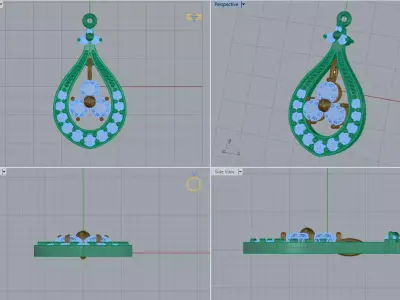 pendant jewelry design Free 3D print model