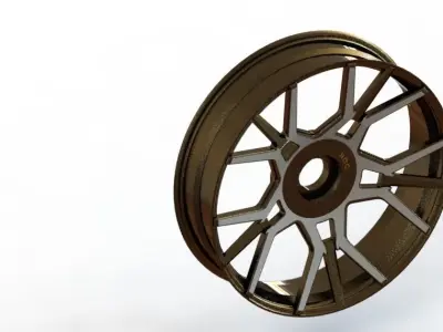 3D Models Rim Ryker Arm 16 dan 20 front and back 3D model