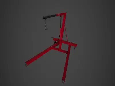 Workshop Crane Low-poly 3D model