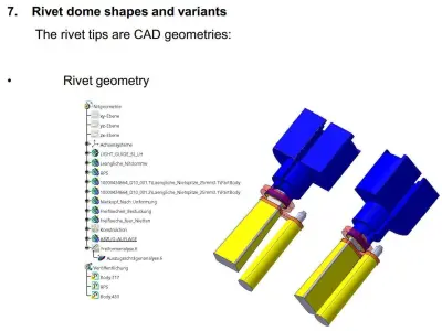 Training documents for warm rivets 3D models 3D CAD set 3D model