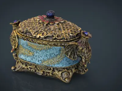 Decorative Jewelry Box 3D model