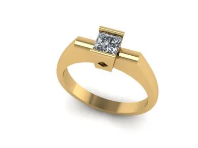 Princess Bridal Ring 3D print model