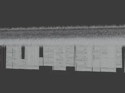 Strawhouse V1 Blender 3D model