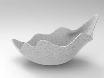 Crack Vase Low-poly 3D model