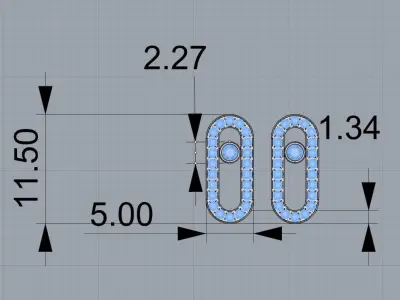 Earring Messika - Move Uno 3D print model