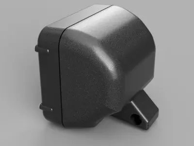 Reflector box with light 3D print model