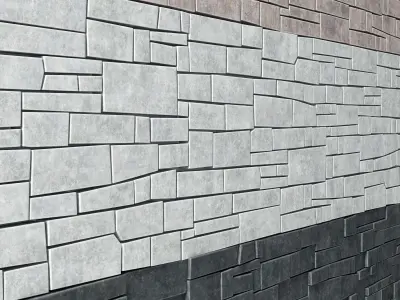 Finishing decorative stone 3D model