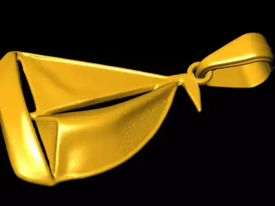 Boat pendant charms - one inch pendant 3D print model purchase