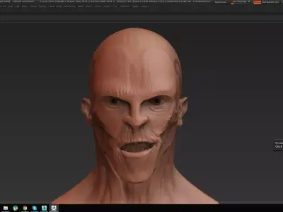 mutant head Free 3D model