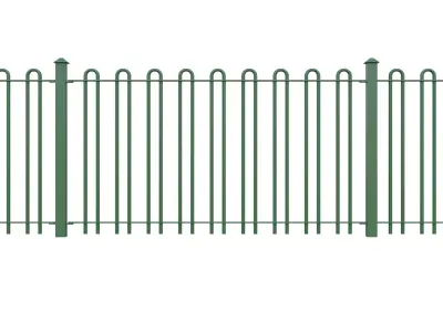 Park Railings Free low-poly 3D model