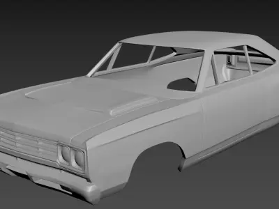 Plymouth Road Runner 1969 3D print model
