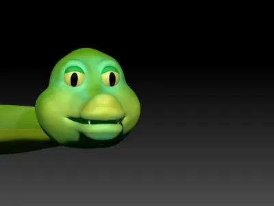 Snake Cartoon 3D model purchase