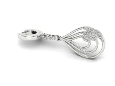 LUXURY MICROSETTING DIAMOND EARRINGS 3D print model purchase