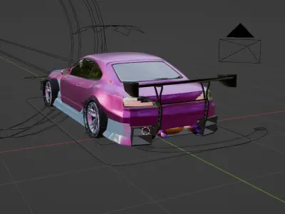 Nissan silvia s15 tuning  3D model